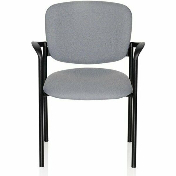 United Chair Co Guest Chair, w/Arms, 24-3/4inx23inx32-3/4in, Abyss Fabric/BK, 2PK UNCBR32CP01DP